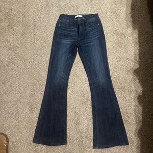 KanCan Blue Flare Wide Leg Jeans High-Rise